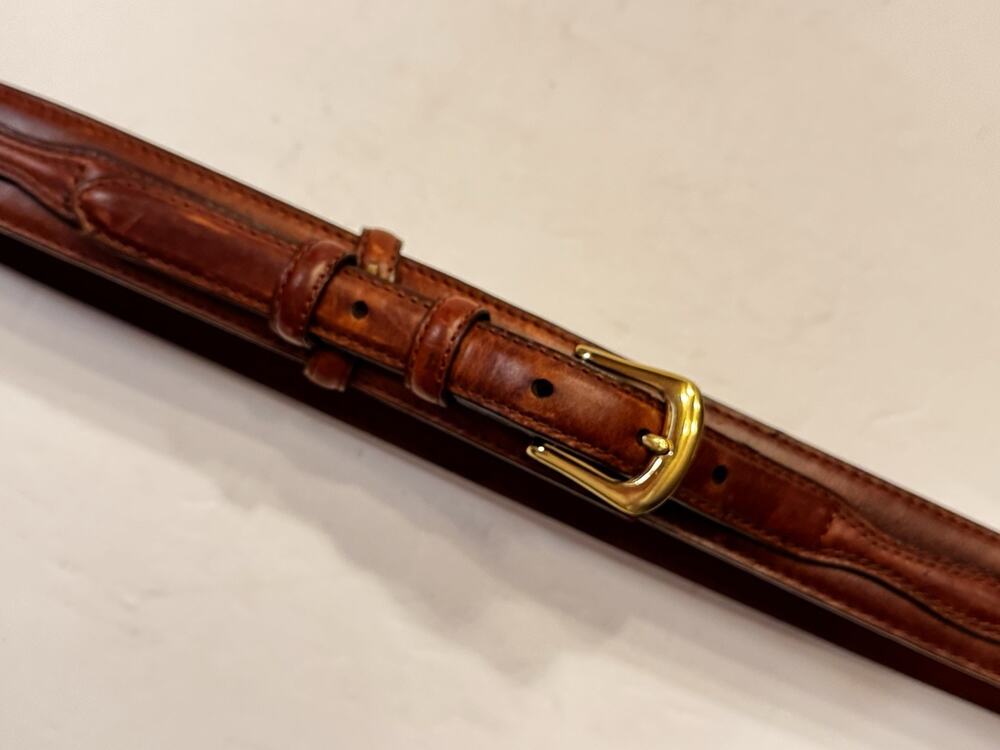 38 3 D Belt Company Brown Leather Ranger Belt Western